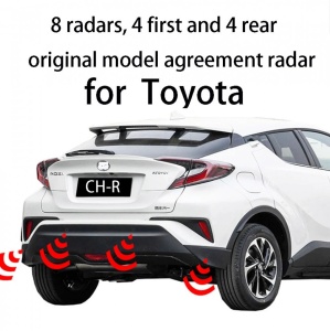 Kit Senzori de parcare fata si spate cu integrare OEM pe display-ul original al masinii pentru TOYOTA CHR RAV 4 COROLLA AURIS HYBRID
