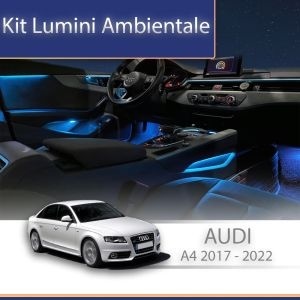 Lumini ambientale dedicate Audi A4 2017-2022 set complet cu trimuri control telefon sau sistem original
