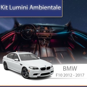 Lumini ambientale dedicate BMW Seria 5 (F10) 2012-2017 set complet cu trimuri control telefon sau sistem original