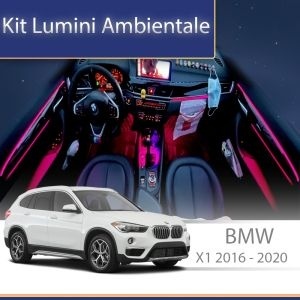 Lumini ambientale dedicate BMW X1 (F48) 2016-2020 set complet control telefon sau sistem original