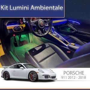 Lumini ambientale Porsche 911 2012-2018 set complet control telefon sau sistem original AMB-PO-911-2012