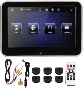 MONITOR AUTO TETIERA ECRAN IPS 8'' TOUCHSCREEN SD USB MIRROR LINK AV OUT COD EDT-Travelmate8 