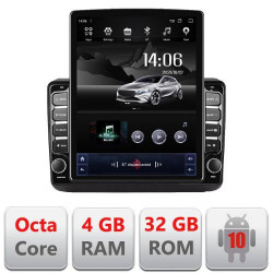 NAVIGAȚIE ANDROID 10 DEDICATA JEEP GRAND CHEROKEE 2014-2019 ECRAN CAPACITIV TIP TESLA 9,7" PROCESOR OCTACORE 4GB RAM 32GB MEMORIE INTERNA DVR CARKIT BLUETOOTH MIRROR LINK MODEL TESLA KIT-JGG+EDT-E709