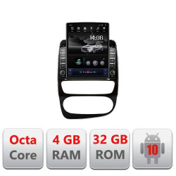 NAVIGAȚIE ANDROID 10 DEDICATA RENAULT CLIO IV ECRAN CAPACITIV TIP TESLA 9,7" PROCESOR OCTACORE 4GB RAM 32GB MEMORIE INTERNA DVR CARKIT BLUETOOTH MIRROR LINK MODEL TESLA KIT-468+EDT-E710