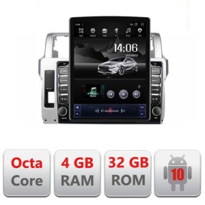 NAVIGAȚIE ANDROID 10 DEDICATA TOYOTA LANDCRUISER 2014-2016 ECRAN CAPACITIV TIP TESLA 9,7" PROCESOR OCTACORE 4GB RAM 32GB MEMORIE INTERNA DVR CARKIT BLUETOOTH MIRROR LINK MODEL TESLA KIT-065+EDT-E710