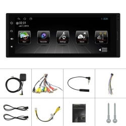 Navigatie Android 1DIN Universala Ecran 6.9'' 4+64GB Internet SIM 4G USB Bluetooth Carkit Carplay Wireless