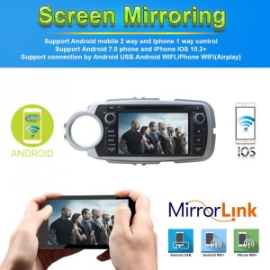 NAVIGATIE ANDROID DEDICATA TOYOTA YARIS 2012-2018 OCTA-CORE 4G RAM 32GB DDR 3 DVD DVR CARKIT MIRROR LINK GPS WAZE - Img 2