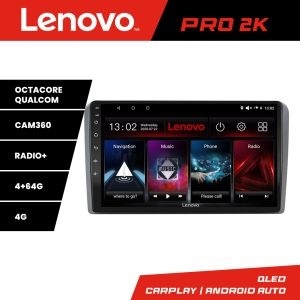 Navigatie Audi A3 8P Lenovo Kit-049 8 core QLED 2K 4+64 360 Android Waze USB Navigatie Internet Youtube Radio KIT-049+PRO-2K-9-4+64