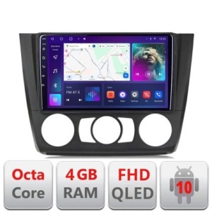 Navigatie BMW Seria 1 E87 2007-2011 clima manuala B-bmw117-manual Android Ecran QLED octa core 4+64 carplay android auto  - Img 2