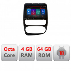 NAVIGATIE CARPAD ANDROI 10 DEDICATA RENAULT CLIO 4, ECRAN CAPACITIV OCTACORE 4GB RAM 64 GB ROM DVR CARKIT BLUETOOTH MIRROR LINK MODEL LENOVO KIT-468+EDT-E510-PRO