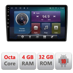NAVIGAȚIE CARPAD ANDROID 10 DEDICATĂ CITROEN BERLINGO 2008-2018 ECRAN 9" CAPACITIV INTERNET 3G WIFI PROCESOR OCTA-CORE 4G RAM 32GB 1,6 GHZ DVR CARKIT BLUETOOTH MIRROR LINK MODEL KIT-berlingo+EDT-E409