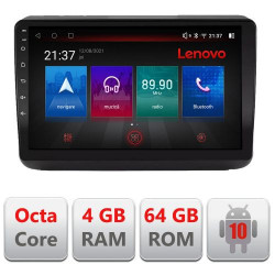 NAVIGATIE CARPAD ANDROID 10 DEDICATA JEEP GRAND CHEROKEE 2014-2019 ECRAN CAPACITIV OCTACORE 4GB RAM 64 GB ROM DVR CARKIT BLUETOOTH MIRROR LINK MODEL LENOVO KIT-JGG+EDT-E509-PRO