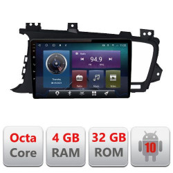 NAVIGATIE CARPAD ANDROID 10 DEDICATA KIA OPTIMA 2011-2015 ECRAN 9" CAPACITIV INTERNET 3G WIFI PROCESOR CORTEX A9 OCTA CORE 4G RAM 32GB 1,6 GHZ DVR CARKIT BLUETOOTH MIRROR LINK MODEL KIT-091+EDT-E409
