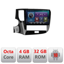 NAVIGAȚIE CARPAD ANDROID 10 DEDICATĂ MITSUBISHI OUTLANDER 2020- ECRAN 9" CAPACITIV INTERNET 3G WIFI PROCESOR OCTA-CORE 4G RAM 32GB 1,6 GHZ DVR CARKIT BLUETOOTH MIRROR LINK MODEL KIT-1230-20+EDT-E410