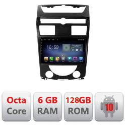 NAVIGAȚIE CARPAD ANDROID 10 DEDICATĂ SSANGYONG REXTON 2006-2013 ECRAN CAPACITIV OCTACORE 6GB RAM 128GB ROM DVR CARKIT BLUETOOTH MIRROR LINK KIT-rexton07+EDT-E610