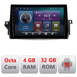 NAVIGAȚIE CARPAD ANDROID 10 DEDICATĂ TOYOTA CAMRY 2021- ECRAN 9" CAPACITIV INTERNET 3G WIFI PROCESOR OCTA-CORE 4G RAM 32GB 1,6 GHZ DVR CARKIT BLUETOOTH MIRROR LINK MODEL KIT-camry2021+EDT-E410