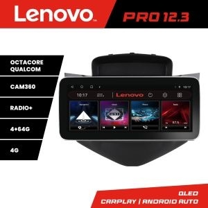 Navigatie Chevrolet Cruze 2009- K-045 Lenovo PRO 4+64 12.3 inch qled android 4G DSP gps internet KIT-045+PRO-12.3-4+64