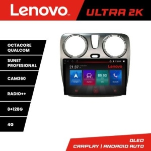 Navigatie dedicata Dacia Dokker Octa Core Android Radio Bluetooth GPS WIFI/4G DSP 2K 8+128GB 360 Toslink kit-dokker+ULTRA-2K-9-8+128