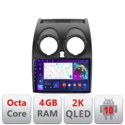 Navigatie dedicata Edotec Nissan Qashqai C-499 Android Octa Core Ecran 2K QLED GPS 4G 4+32GB 360 KIT-499+EDT-E409-2K