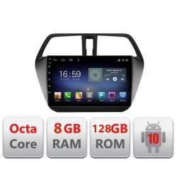 Navigatie dedicata Edotec Suzuki S-Cross F-337 Octa Core cu Android Radio Bluetooth Internet GPS WIFI DSP 8+128GB 4GB