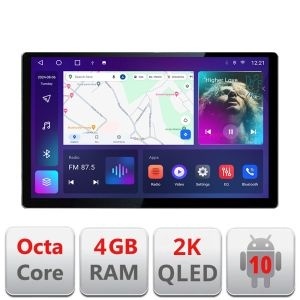 Navigatie dedicata Honda Civic 2016-2020 Edonav ecran 13" 2K 4+32 Android Waze USB Navigatie 4G 360 Toslink Youtube Radio KIT- KIT-669+EDT-E413-2K