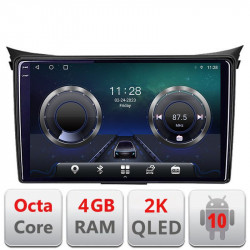 Navigatie dedicata Hyundai I30 2011-2016 Android Octa Core Ecran 2K QLED GPS 4G 4+32GB 360 KIT-i30-2011+EDT-E409-2K