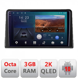 Navigatie dedicata Renault Express Android Ecran 2K QLED octa core 3+32 carplay android auto kit-express+EDT-E309V3-2K
