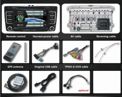 NAVIGATIE DEDICATA SKODA OCTAVIA 2 MODEL XTRONS PF710TSS ECRAN 7" MENIURI OEM DVD GPS CARKIT PRELUARE AGENDA TELEFONICA FARA RAMA ADAPTOARE