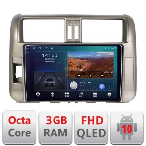 Navigatie dedicata Toyota Prado 2010-2013 B-347 Android Ecran QLED octa core 3+32 carplay android auto KIT-347+EDT-E310V3