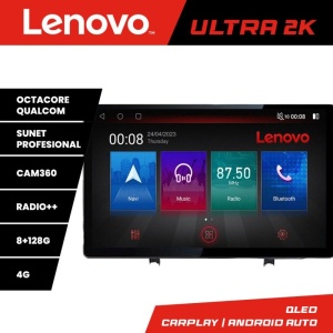 Navigatie dedicataRenault Clio 3 2005-2013 N-Clio3 ecran 13" 2K 8+128 Android Waze USB Navigatie 4G 360 Toslink Youtube kit-clio3+ULTRA-2K-13-8+128