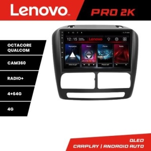 Navigatie Fiat Doblo 2010-2017 si Opel Combo 2010-2017 8 core QLED 2K 4+64 360 Android Waze USB Navigatie Internet Youtube Lenovo KIT-DOBLO10+PRO-2K-9-4+64