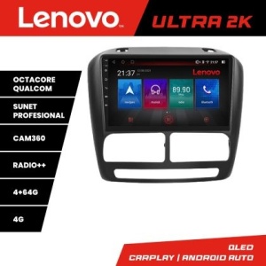 Navigatie Fiat Doblo 2010-2017 si Opel Combo 2010-2017 8 core QLED Qualcomm 4+64 360 Quad Core Android Waze USB Navigatie Internet Youtube Lenovo KIT-DOBLO10+ULTRA-9-4+64
