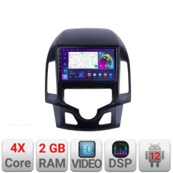 Navigatie HHyundai I30 2009-2012 clima automata A-I30AUTOMATIC 2+32 GB Android Waze USB Navigatie Internet Youtube Rad KIT-i30automatic+EDT-E209v2