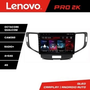 Navigatie Honda Accord 2008-2012 Lenovo Kit-8951 8 core QLED 2K 4+64 360 Android Waze USB Navigatie Internet Youtube Radio KIT-8951+PRO-2K-9-4+64