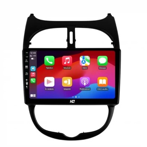 Navigatie HUB64 Peugeot 206 (1998-2012), 6GB RAM, Android 13, Octacore, Slot Sim 4G, DSP, GPS, Wi-FI, Carplay, Android Auto, USB, Bluetooth, Waze, Touchscreen, 9 Inch - Img 4