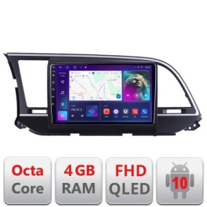 Navigatie Hyundai Elantra 2015-2018 B-581 Android Ecran QLED octa core 4+64 carplay android auto