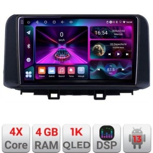 Navigatie Hyundai Kona A-1058 4+64 InCell Display 1K Android Waze USB Navigatie Internet Youtube Radio KIT-1058+EDT-E210-RK