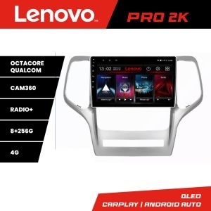 Navigatie Jeep Gran Cherokee 2011-2013 Lenovo Kit-GRCHE 8 core QLED 2K 8+256 360 Android Waze USB Navigatie Internet Youtube Radio KIT-grche+PRO-2K-9-8+256