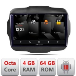 Navigatie Jeep Renegade 2015-2020 5510-500 Android Octa Core 720p 4+64 DSP 360 camera carplay android auto KIT-500+NAM5510-A9Z
