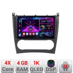 Navigatie Mercedes Clasa C W203 facelift A-093 cu Android Radio Bluetooth Internet 4+64 InCell Display 1KGB KIT-093+EDT-E209-RK