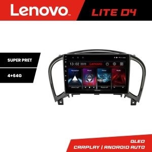 Navigatie Nissan Juke 2010-2015 Lenovo Kit-JUKE 4+64 GB Android Waze USB Navigatie Internet Youtube Radio KIT-JUKE+LITE-D4-9-4+64