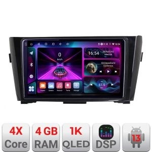 Navigatie Nissan Qashqai A-353 4+64 InCell Display 1K Android Waze USB Navigatie Internet Youtube Radio KIT-353+EDT-E210-RK