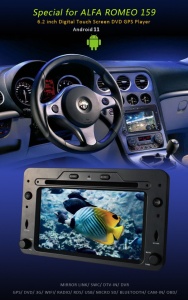 NAVIGATIE OEM LOOK CU DVD ANDROID DEDICATA ALFA ROMEO 159 SPIDER BRERA ECRAN IPS 7" INTERNET 4G OCTACORE 4GB + 64GB SUNET DSP DVR CARKIT BLUETOOTH GPS COMENZI PE VOLAN ANDROID AUTO CARPLAY WIRELESS