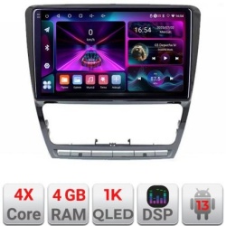 Navigatie Skoda Octavia 2 2005-2013 A-005 4+64 InCell Display 1K Android Waze USB Navigatie Internet Youtube Radio KIT-005+EDT-E210-RK