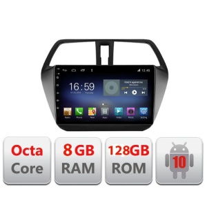 Navigatie Suzuki S-Cross F-337 Octa Core cu Android Radio Bluetooth Internet GPS WIFI DSP 8+128GB 4G KIT-337+EDT-E609