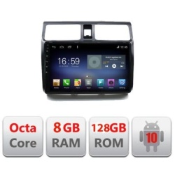 Navigatie SUZUKI SWIFT 2003-2010 F-Swift Octa Core cu Android Radio Bluetooth Internet GPS WIFI DSP 8+128GB 4G KIT-SWIFT+EDT-E610