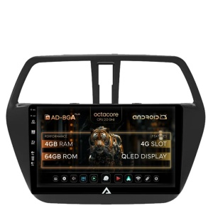 Navigatie Suzuki SX4 S-Cross (2014-2020), Android, A-Octacore / 4GB RAM + 64GB ROM, 9 Inch