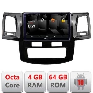 Navigatie Toyota Hilux 2008-2014 5510-143 Android Octa Core 720p 4+64 DSP 360 camera carplay android auto KIT-143+NAM5510-A9Z