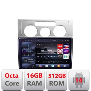 Navigatie VW Touran 2003-2010 Edotec Kit-TOURAN1 8 core QLED 2K 16+512GB 360 Android Waze USB Navigatie Internet Youtube Radio KIT-TOURAN1+EDT-E810-2K