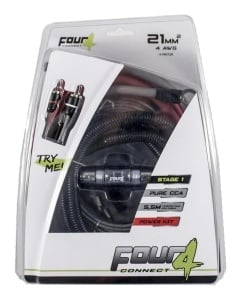 Pachet 2 x Subwoofer auto Hertz Cento CS 300W + Amplificator Deaf Bonce Machete MFA 1.1000 + Kit de cabluri complet - Img 7